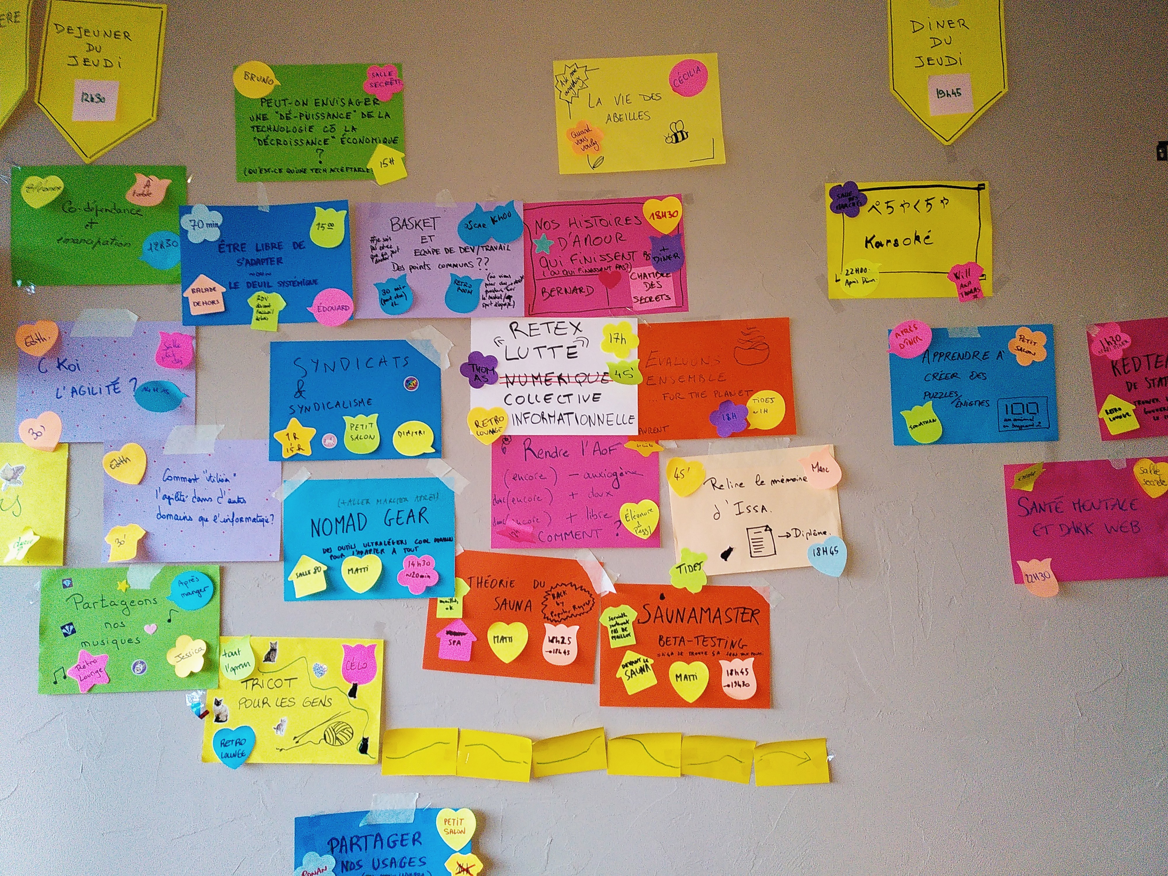 photo: un mur de l'agile open